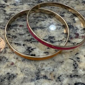 Elegant Orange and Pink Bangle Set
